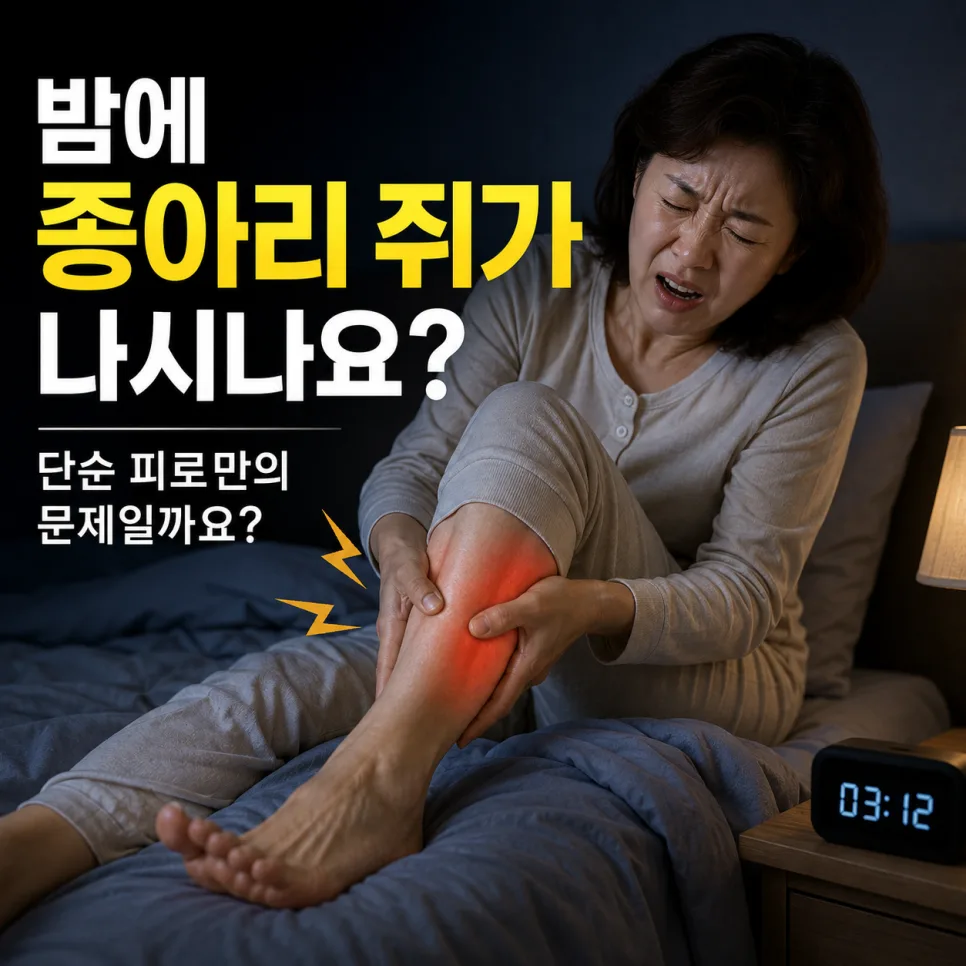 미금역한의원 자다가 종아리에 쥐가 날 때 — 야간 다리 경련의 한방 치료와 관리
