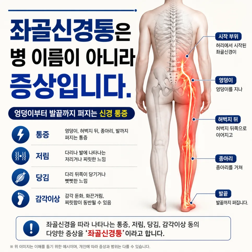 진료실에서 자주 보는 좌골신경통의 신호