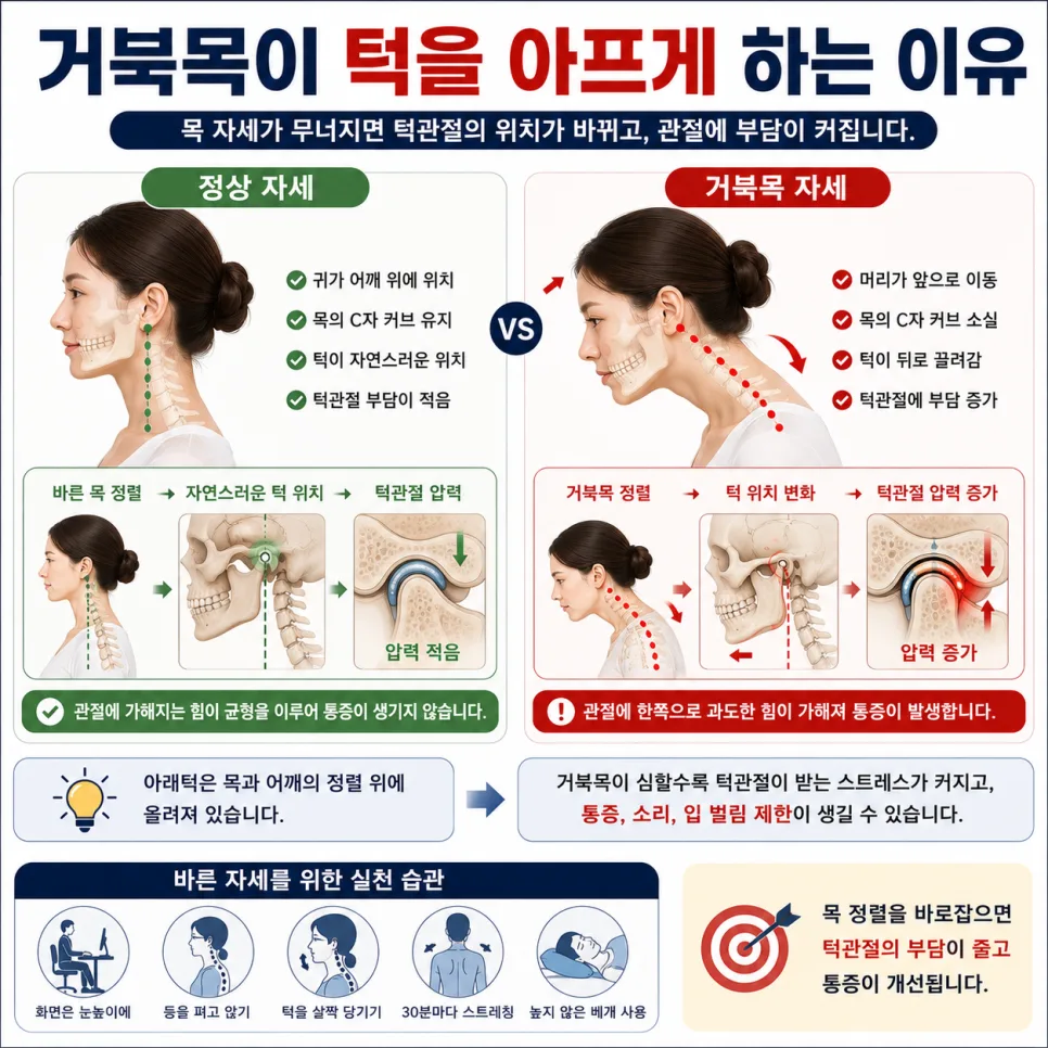 거북목·자세가 부르는 턱관절 부담