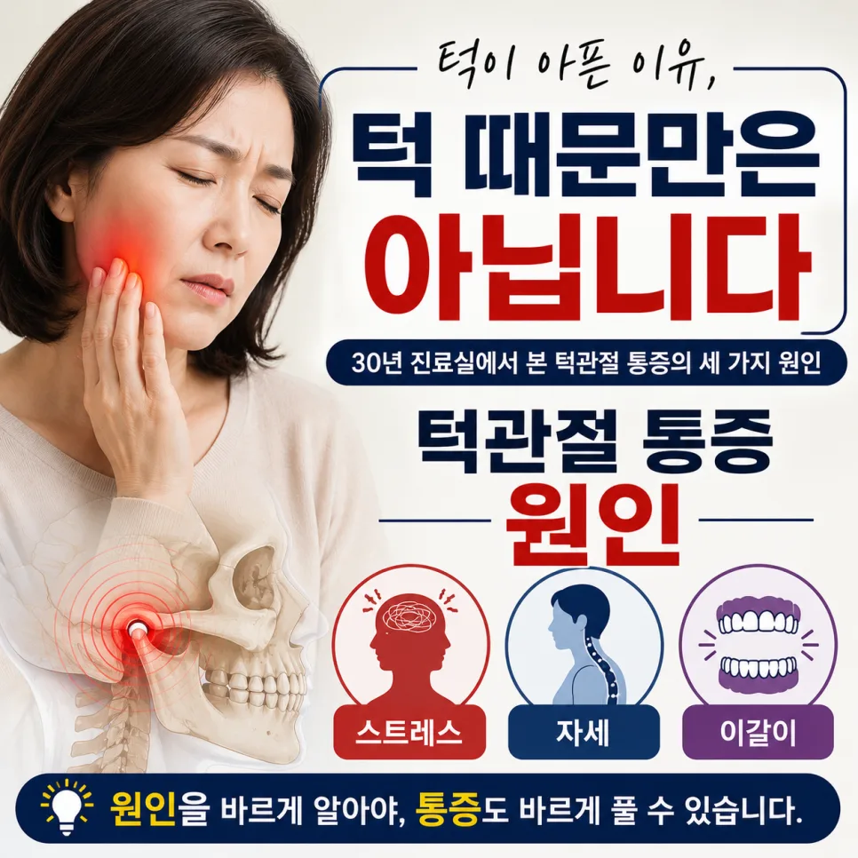 미금역한의원 턱관절 장애의 원인 — 스트레스·자세·이갈이의 한방 분석